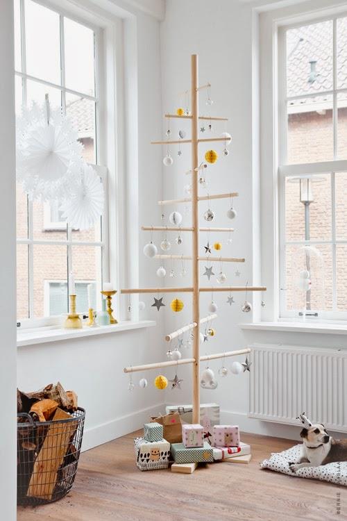 Albero di Natale in legno Albero di legno minimalista