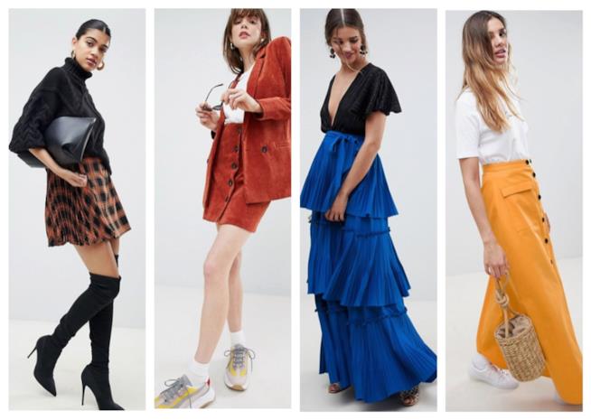 Gonne a vita alta di moda per l'autunno inverno 2018-19 A vita alta, le gonne di tendenza per l'autunno inverno 2018-19