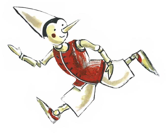 La favola di Collodi, Pinocchio, tradotta in emoji Pinocchio