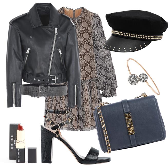 Il-vestito-animalier-in-un-look-dall'anima-rock Il-vestito-animalier-in-un-look-dall'anima-rock