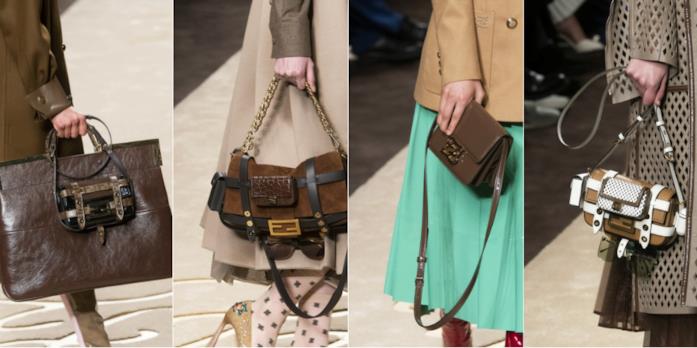 Borse Fendi MFW 2019 Collage di Borse Fendi