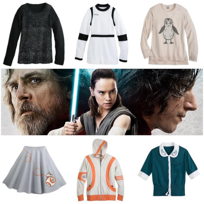 Star Wars: Gli ultimi Jedi - linea fashion Disney Capi fashion Disney a tema Star Wars