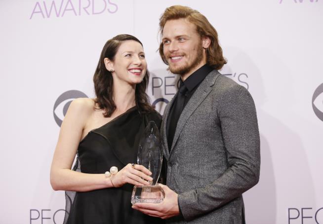 Sam Heughan e Caitriona Balfe in un Q&A su Amazon per i fan di Outlander Caitriona e Sam ritirano un premio