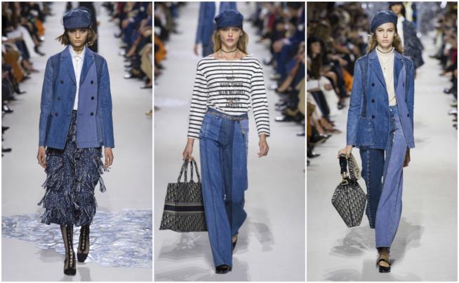 Denim sfilata Dior Primavera-Estate 2018 Il denim protagonista della sfilata di Dior P/E 2018