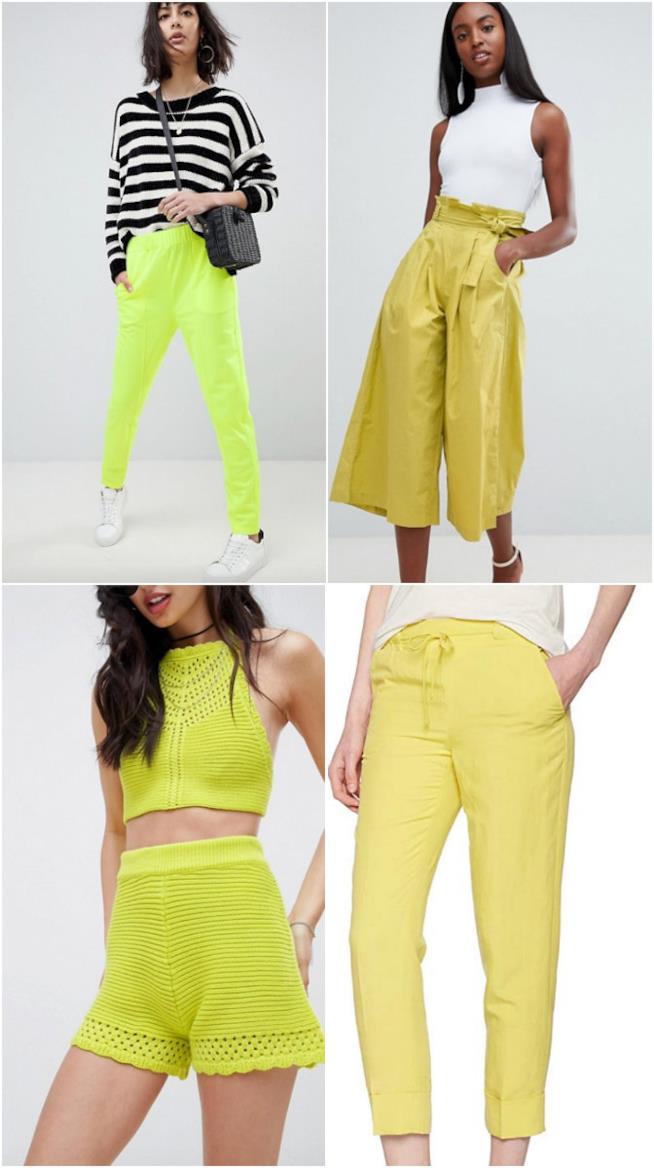 Pantaloni lime Collage di pantaloni lime