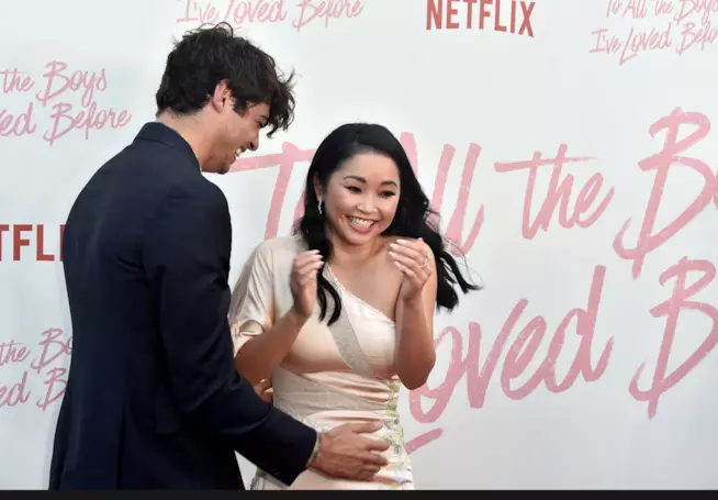 Noah Centineo e Lana Condor alla priima di Tutte le volte che ho scritto ti amo Noah Centineo e Lana Condor