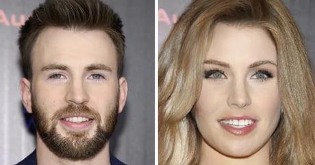 Chris Evans se fosse donna Chris Evans ed una sua foto in versione femminile