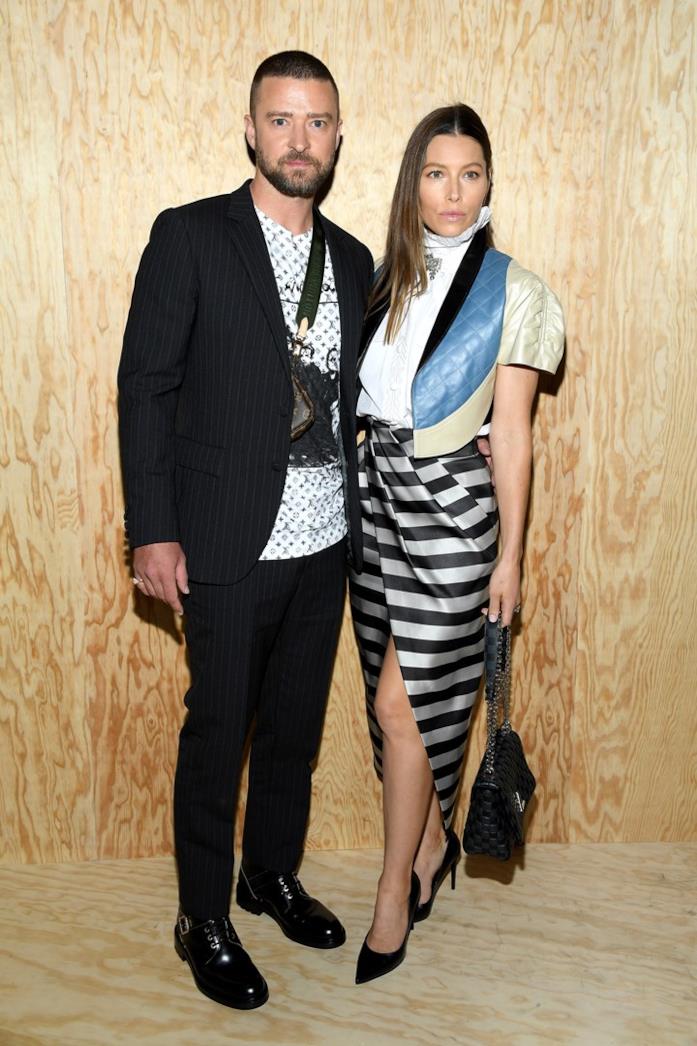 Justin Timberlake e Jessica Biel star firmate Louis Vuitton a Parigi Justin Timberlake e Jessica Biel