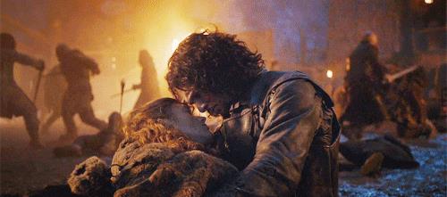 Jon e Ygritte Jon dice addio a Ygritte, morente tra le sue braccia