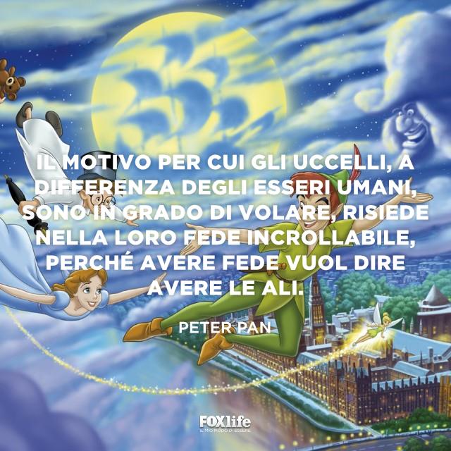 Frase Peter Pan Peter Pan e Wendy volano sull'Isola che non c'è
