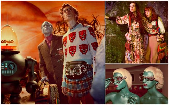 Gucci si ispira a Star Trek per la sua nuova campagna Alcune immagini della nuova campagna di Gucci