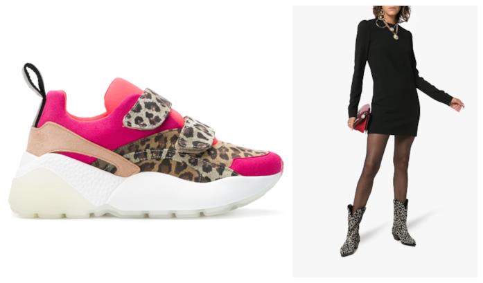 Sneaker e stivali texani animalier di tendenza autunno inverno 2018-19 Scarpe animalier di moda per l'autunno inverno 2018-19
