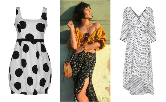 Vanessa Hudgens e la gonna lunga a pois primavera 2018 Per la Primavera Estate 2018 la gonna e i vestiti a pois come Vnessa Hudgens