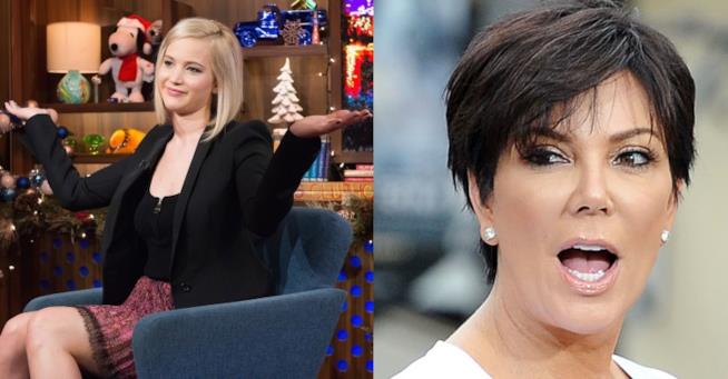 Jennifer Lawrence e Kris Jenner L'attrice Jennifer Lawrence e la reality star Kris Jenner