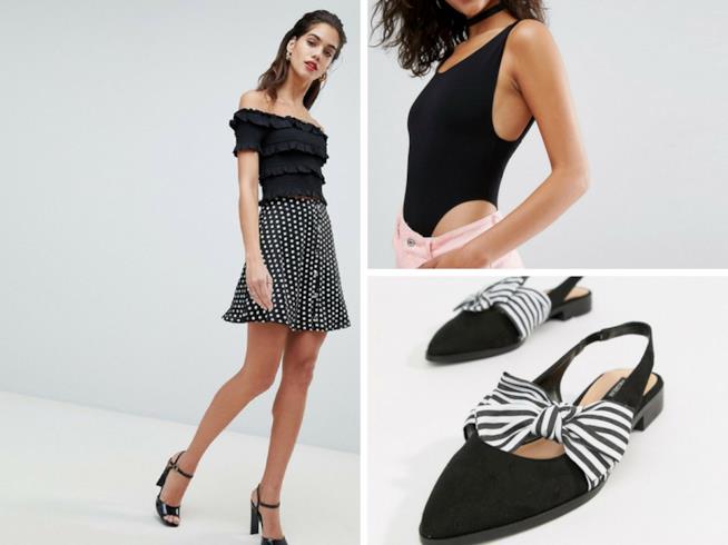 Minigonna con polka dots Minigonna a pois come abbinarla