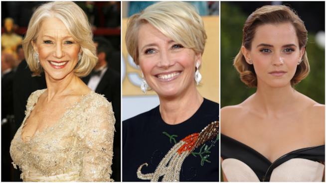 Le attrici inglesi hanno firmato una lettera aperta contro le molestie sessuali Emma Watson, Helen mirren e Emma Thompson