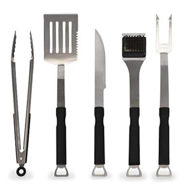 Set posate da grill in acciaio