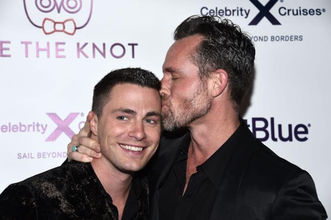 Colton Haynes e Jeff Leatham L'attore COltoon Haynes col marito Jeff Leatham