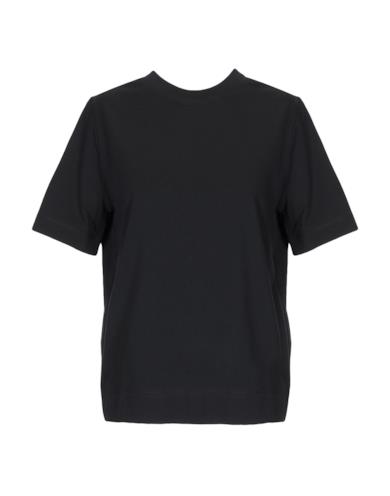T-shirt nera in jersey
