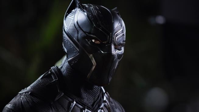 Una scena di Black Panther Black Panther nell'omonimo film Marvel