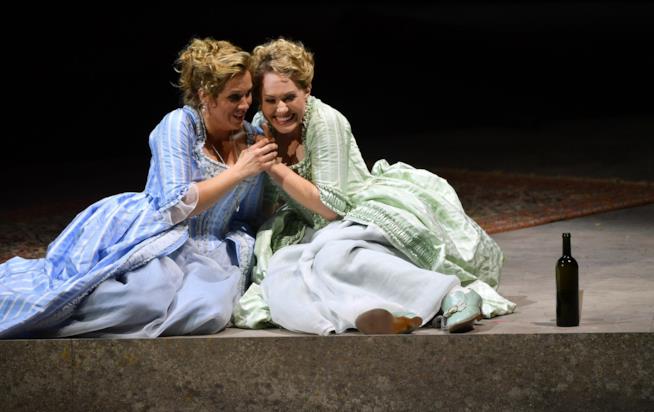 Così fan tutte vietato ai minori Una scena di Così fan tutte, la rappresentazione