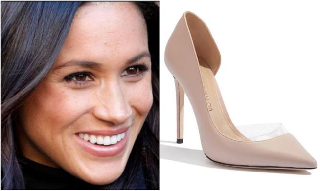 Meghan Markle, scarpe in vendita Collage tra Meghan Markle e le sue scarpe