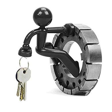 Omino magnetico nero porta chiavi