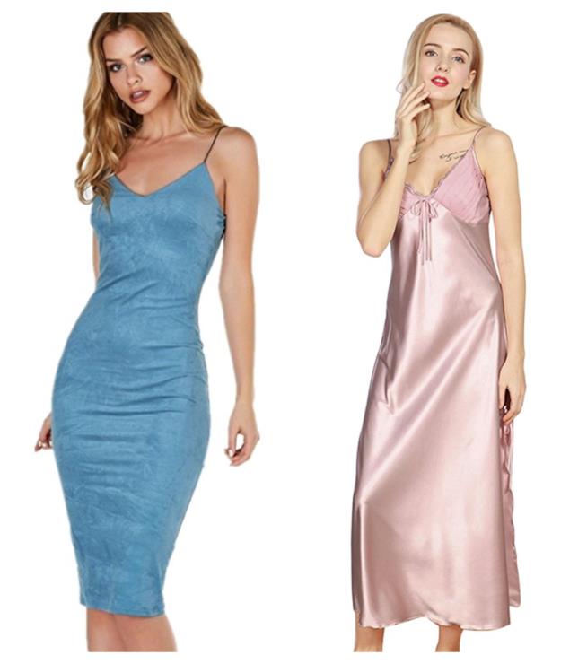 Abito sottoveste midi e lungo di moda per l'estate 2018 Slip dress midi e lungo di tendenza estate 2018