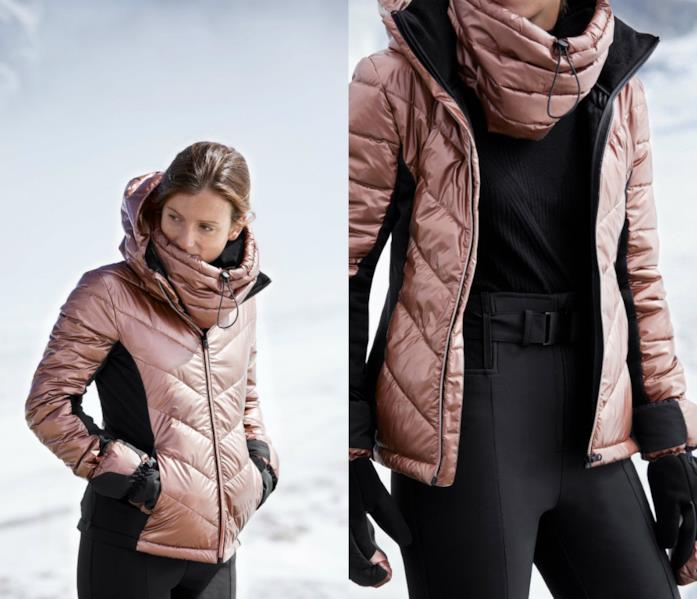 Giacca rame da donna per sciare Giacca rame di moda per l'inverno 2018