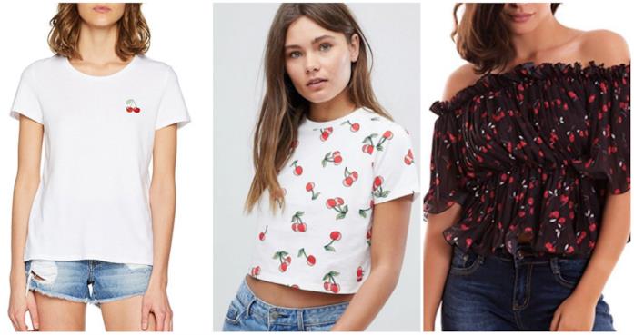 T-shirt cherry Magliette con stampa ciliegie