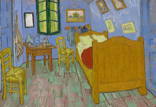 Uno dei quadri scaricabili dall'Art Institute di Chicago Bedroom - Van Gogh