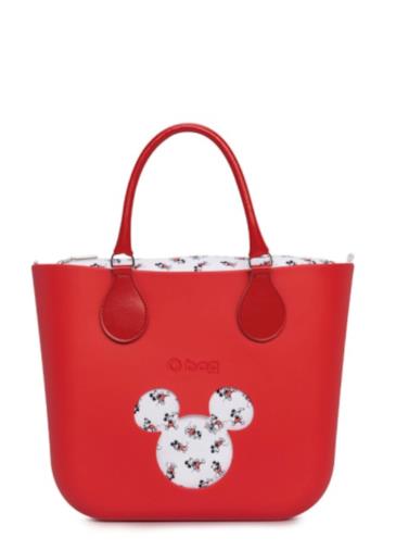 O bag mini rossa con Topolino