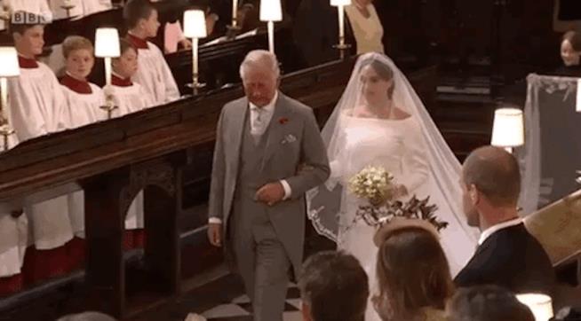 Carlo adora Meghan Markle e questo l'ha avvicinato di più a Harry Carlo accompagna Meghan all'altare
