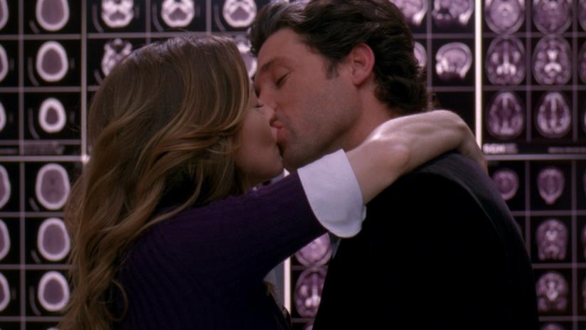 Meredith e Derek nell'ascensore Meredith Grey e Derek Shepherd