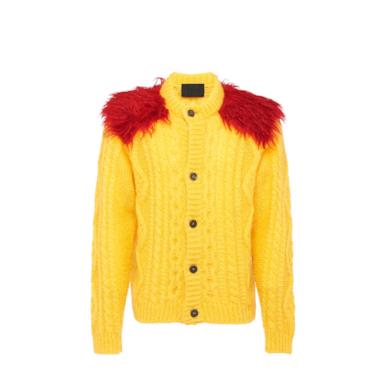 Cardigan in lana mohair