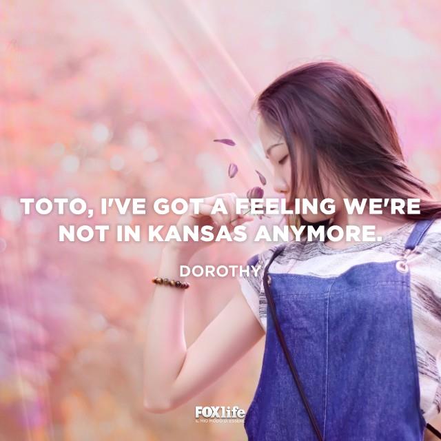 Frase Mago di Oz Ragazza orientale in un prato