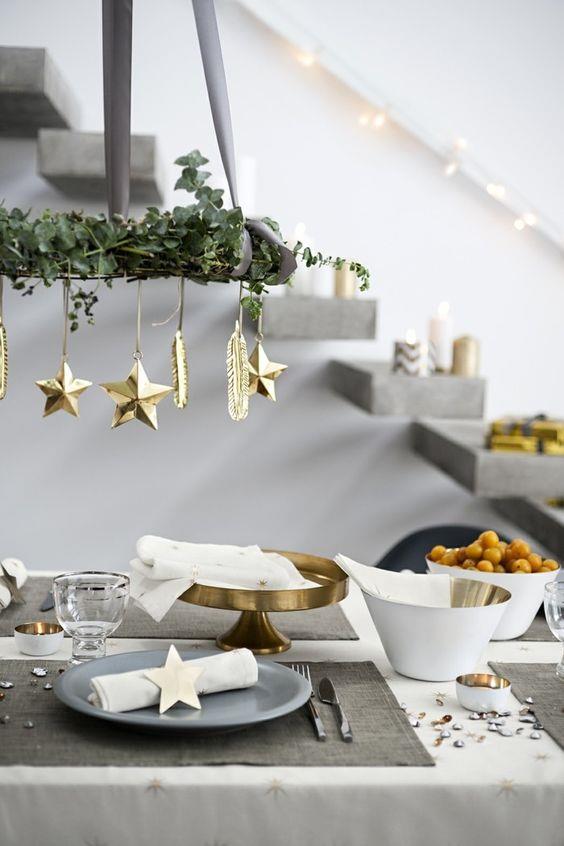 Oro, bianco e grigio Oro e grigio per il Natale 2018