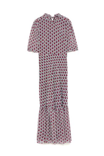 Vestito midi con stampa cuori
