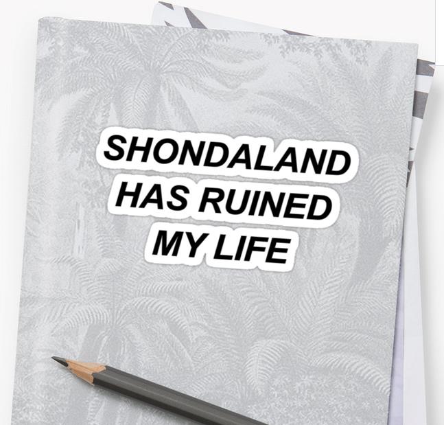 L'adesivo di Grey's Anatomy L'adesivo di Grey's Anatomy Shondaland has ruines my life