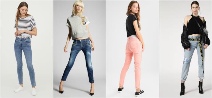 Jeans donna moda primavera-estate 2018 Jeans stile classico o lavaggio colorato