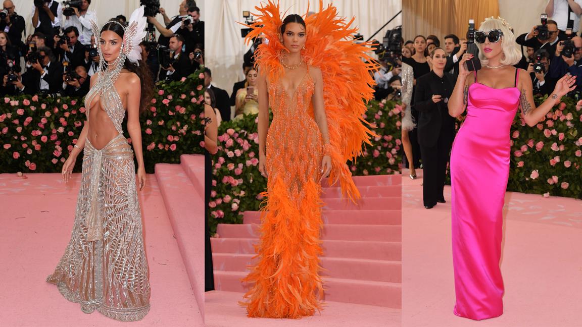 Collage tra tre look del Met Gala 2019