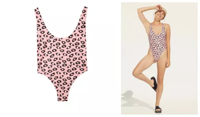 Il costume dalla stampa leopardata per l'estate 2018 Con la stampa animalier, il costume da bagno intero per l'estate 2018