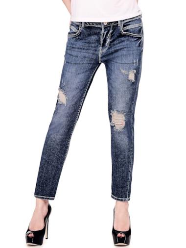 Jeans comfort con strappi