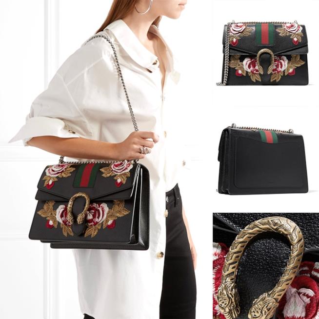 Borsa a tracolla Gucci a fiori da regalare a Natale Borsa a tracolla Gucci a fiori per regalo di Natale