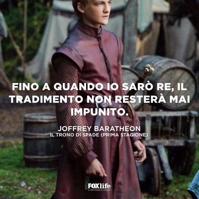 Citazione sulla vendetta Joffrey mentre guarda avanti a sé
