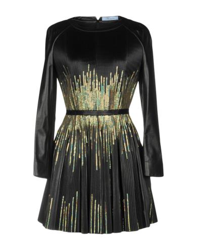 Vestito corto in pelle