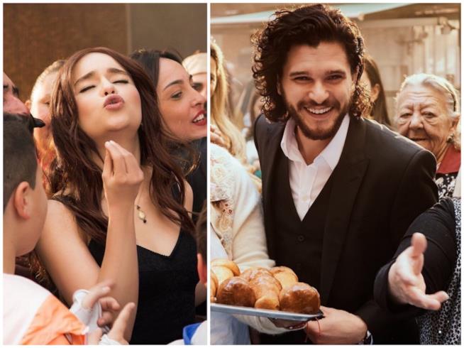 Emilia Clarke e Kit Harington nella nuova campagna di Dolce & Gabbana Alcuni fotogrammi degli spot Dolce & Gabbana con Emilia Clarke e Kit Harington
