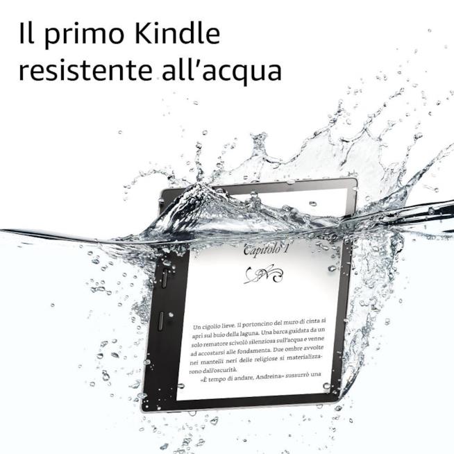 Il primo Kindle resistente all'acqua E-reader Kindle Oasis