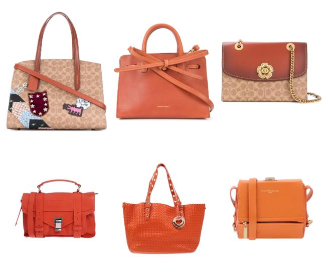 Borse nel colore terracotta di moda per l'estate 2018 Tote bag e a tracolla, le borse terracotta 2018