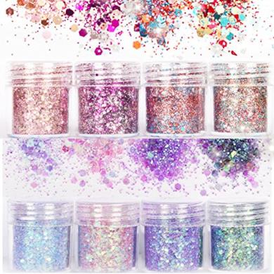 Set di polvere glitter per unghie